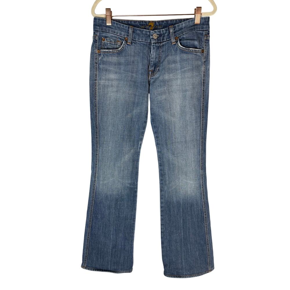 7 For All Mankind Jeans Bootcut Mid Rise Medium Wash Vintage Y2K Streetwear 28